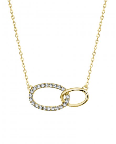 DOUBLE OVAL INTER LINKED DIAMOND NECKLACE (TN659)