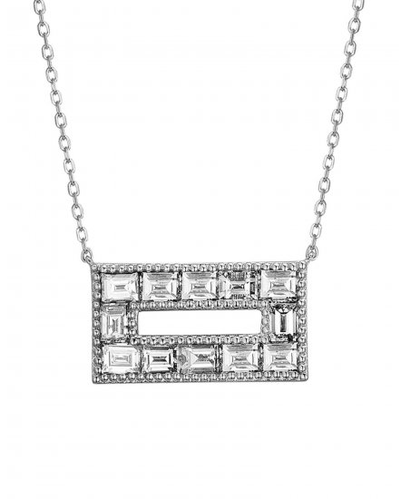 BAGUETTE DIAMOND NECKLACE (TN724)