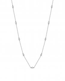 PEAR MARQUISE DIAMOND BY THE YARD NECKLACE (TN823)