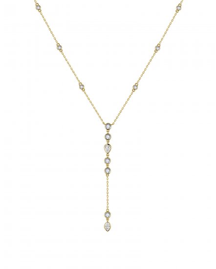 DIAMOND DANGLE DROP NECKLACE (TN966)