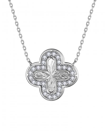 CLOVER STYLE DIAMOND NECKLACE (TN999)