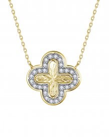 CLOVER STYLE DIAMOND NECKLACE (TN999)