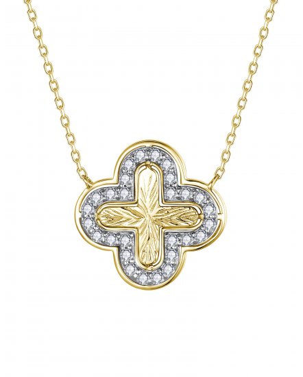 CLOVER STYLE DIAMOND NECKLACE (TN999)