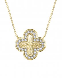 CLOVER STYLE DIAMOND NECKLACE (TN999)
