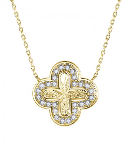 CLOVER STYLE DIAMOND NECKLACE (TN999)