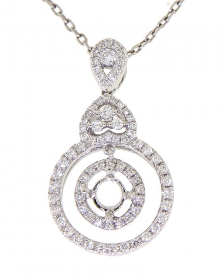 SEMI MOUNT DIAMOND PENDANT (TP1042)
