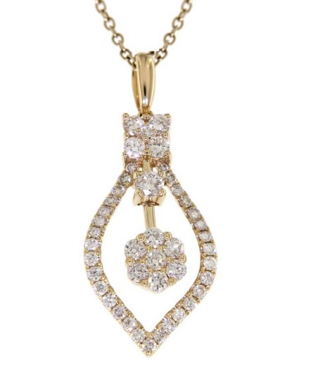 LEAF STYLE DIAMOND PENDANT (TP1135)