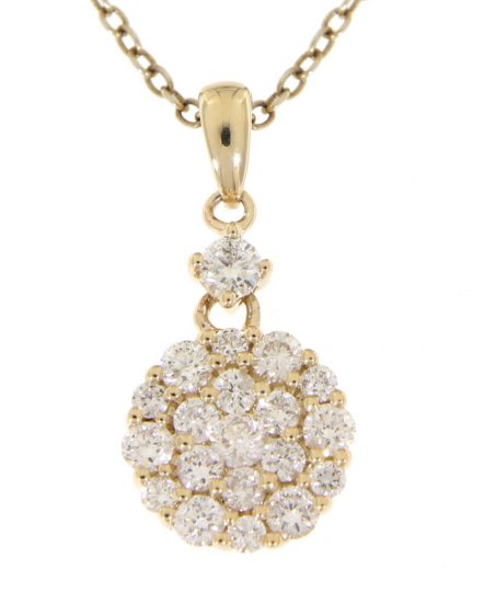 ROUND CLUSTER  DIAMOND PENDANT (TP1149)