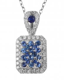 DOG TAG SAPPHIRE DIAMOND PENDANT (TP1159)