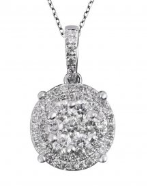 ROUND CLUSTER DIAMOND PENDANT (TP1198)