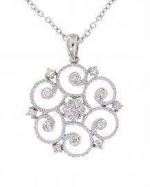 FLORAL STYLE DIAMOND PENDANT (TP1200)