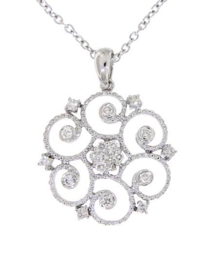 FLORAL STYLE DIAMOND PENDANT (TP1200)