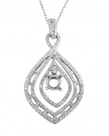  SEMI MOUNT DIAMOND PENDANT (TP1231)