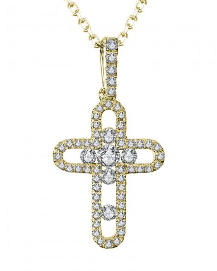 CROSS DIAMOND PENDANT (TP1247)