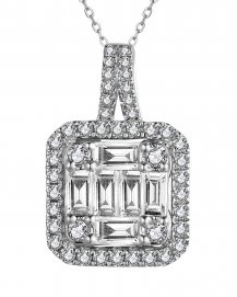 SQUARE STYLE DIAMOND PENDANT (TP1415)