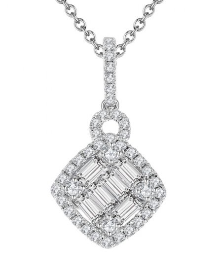 RHOMBUS STYLE DIAMOND PENDANT (TP1416)
