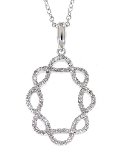 OVAL STYLE DIAMOND PENDANT (TP1456)