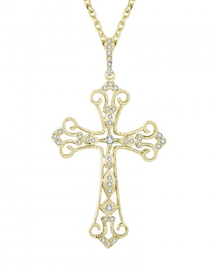 CROSS DIAMOND PENDANT (TP1460)