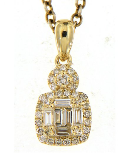 BAGUETTE DIAMOND PENDANT (TP1464)