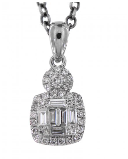 BAGUETTE DIAMOND PENDANT (TP1464)