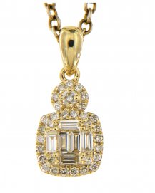 BAGUETTE DIAMOND PENDANT (TP1464)