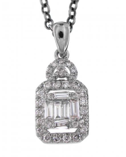 BAGUETTE DIAMOND PENDANT (TP1467)