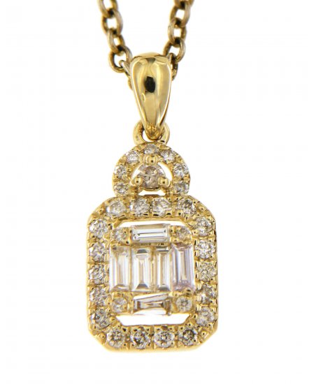 BAGUETTE DIAMOND PENDANT (TP1467)