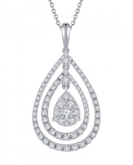 PEAR STYLE DIAMOND PENDANT (TP1488)