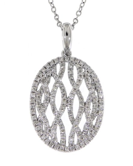 OVAL STYLE DIAMOND PENDANT (TP1490)