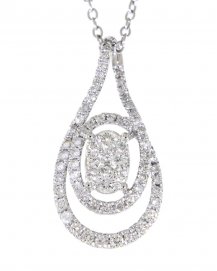 PEAR STYLE DIAMOND PENDANT (TP1505)