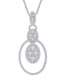 OVAL STYLE DIAMOND PENDANT (TP1508)