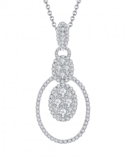 OVAL STYLE DIAMOND PENDANT (TP1508)