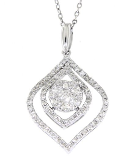 LEAF STYLE DIAMOND PENDANT (TP1580)