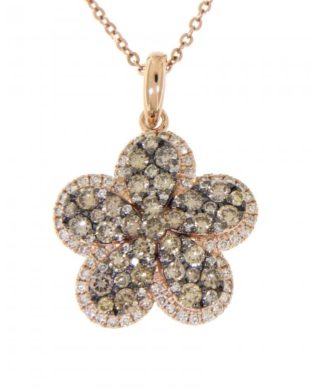 FLORAL STYLE DIAMOND PENDANT (TP1622)