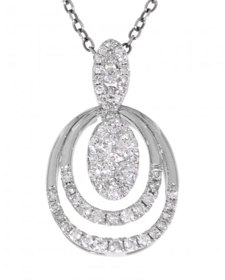 OVAL STYLE DIAMOND PENDANT (TP1643)