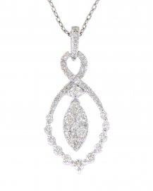 MARQUISE STYLE DIAMOND PENDANT (TP1646)
