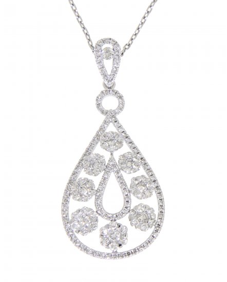 PEAR STYLE DIAMOND PENDANT (TP1682)