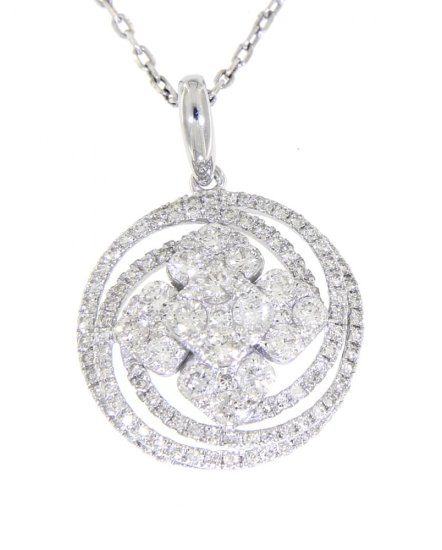 ROUND CLUSTER  DIAMOND PENDANT (TP1683)