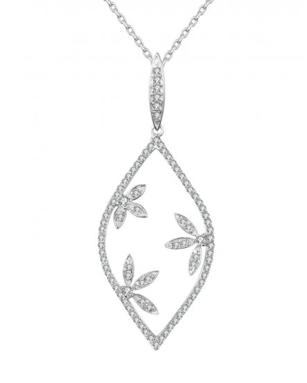 LEAF STYLE DIAMOND PENDANT (TP1719)
