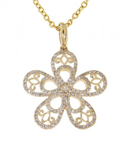 FLORAL STYLE DIAMOND PENDANT (TP1728)