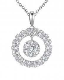 ROUND CLUSTER  DIAMOND PENDANT (TP1770)