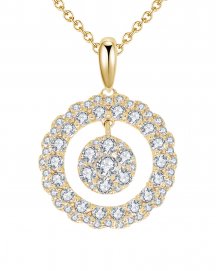 ROUND CLUSTER  DIAMOND PENDANT (TP1770)
