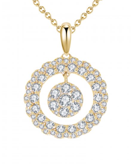 ROUND CLUSTER  DIAMOND PENDANT (TP1770)