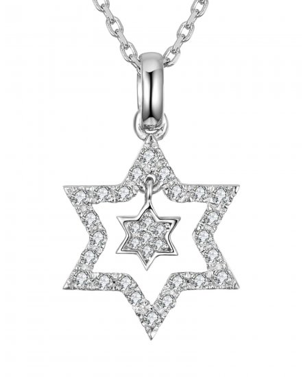 JEWISH STAR DIAMOND PENDANT (TP1773)