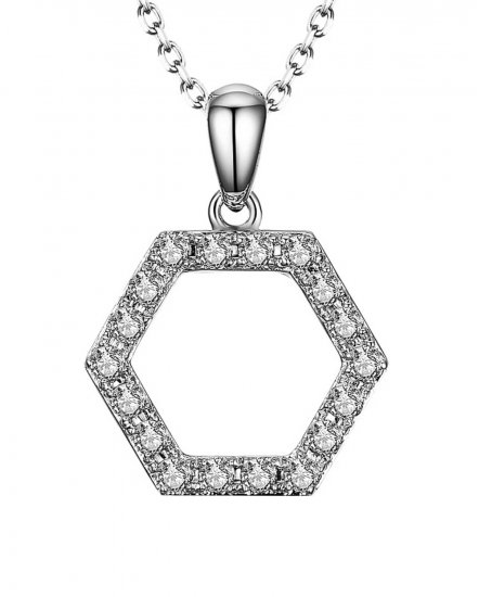 HEXAGON STYLE DIAMOND PENDANT (TP1797)