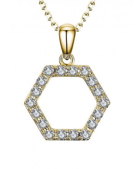 HEXAGON STYLE DIAMOND PENDANT (TP1797)