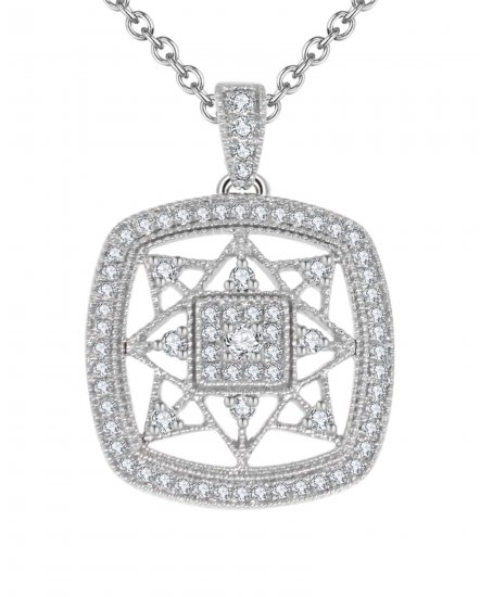 SQUARE SHAPE DIAMOND PENDANT (TP1808)