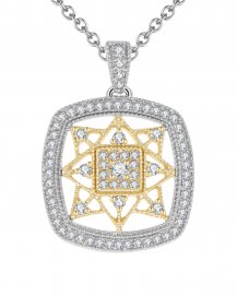 SQUARE SHAPE DIAMOND PENDANT (TP1808)