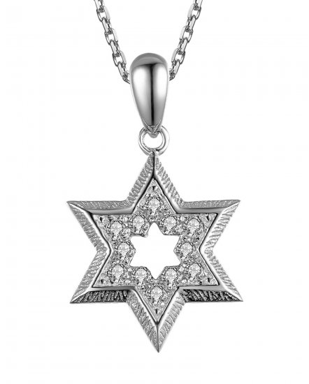  JEWISH STAR DIAMOND PENDANT (TP1809)