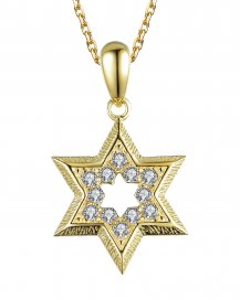  JEWISH STAR DIAMOND PENDANT (TP1809)
